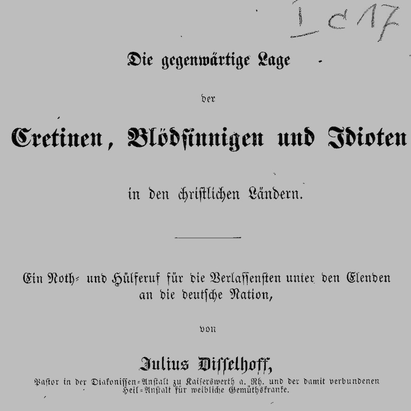 Disselhoff (1857) - Titelseite